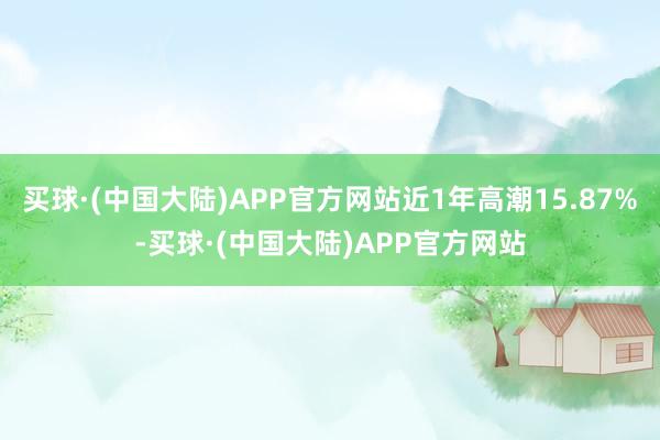 买球·(中国大陆)APP官方网站近1年高潮15.87%-买球·(中国大陆)APP官方网站